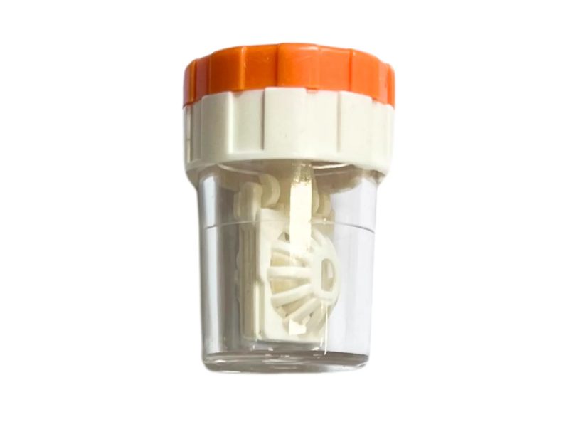 Contactlensbewaarset voor peroxidevloeistof, Kleur: oranje