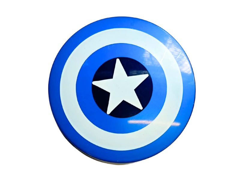Opbergset contactlenzen met kapitein Amerika patroon, kleur: blauw