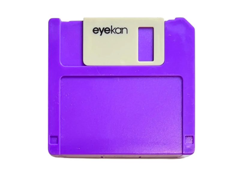 Floppy bewaarbox voor contactlenzen, kleur: paars