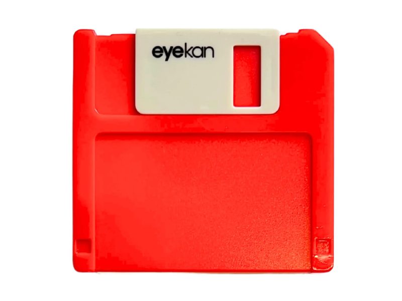 Floppy bewaarbox voor contactlenzen, kleur: rood