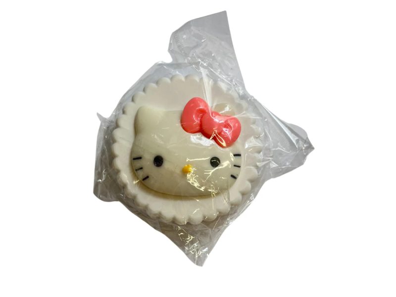 Hello Kitty figuurtjes bewaarset voor contactlenzen, kleur: wit