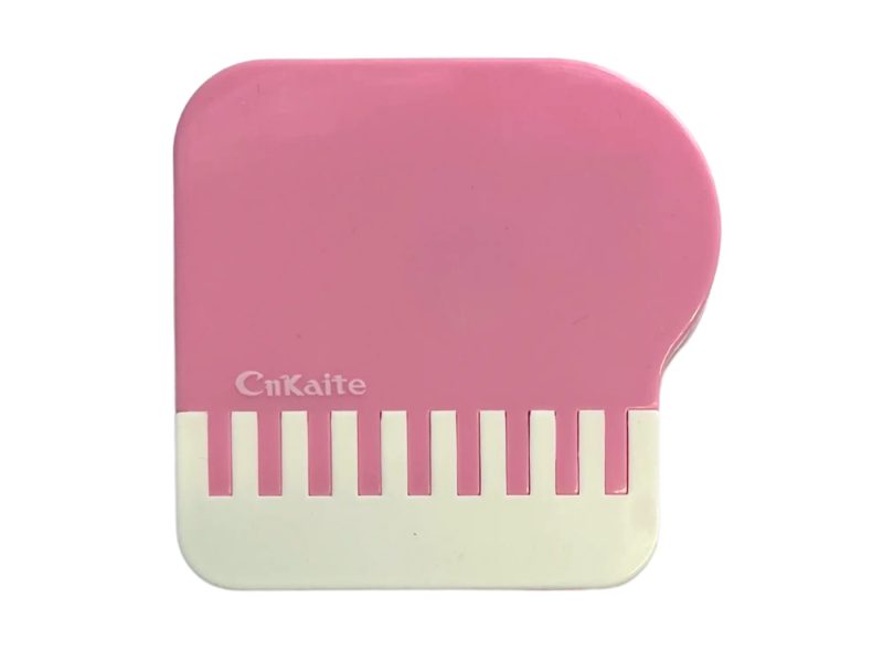 Pianopatroon contactlensopbergset, kleur: roze