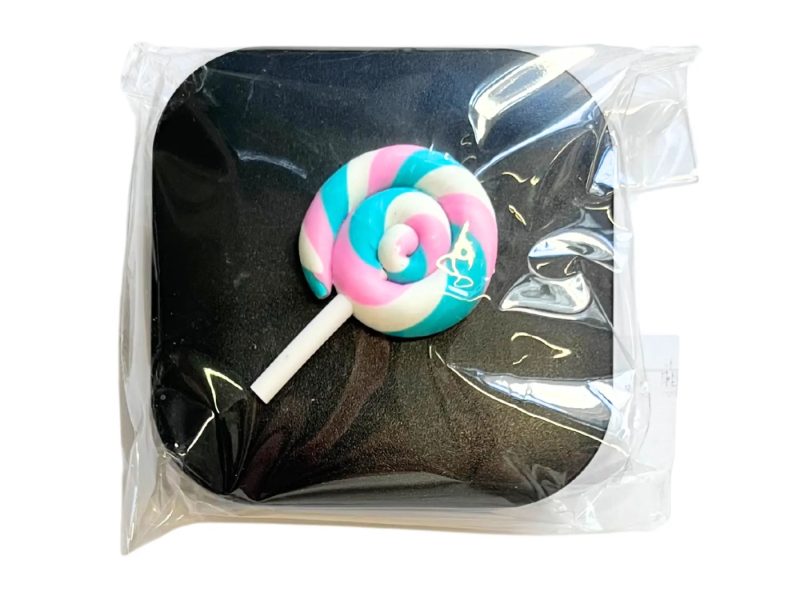 Lollipop figuurtje contactlens bewaarset, kleur: zwart
