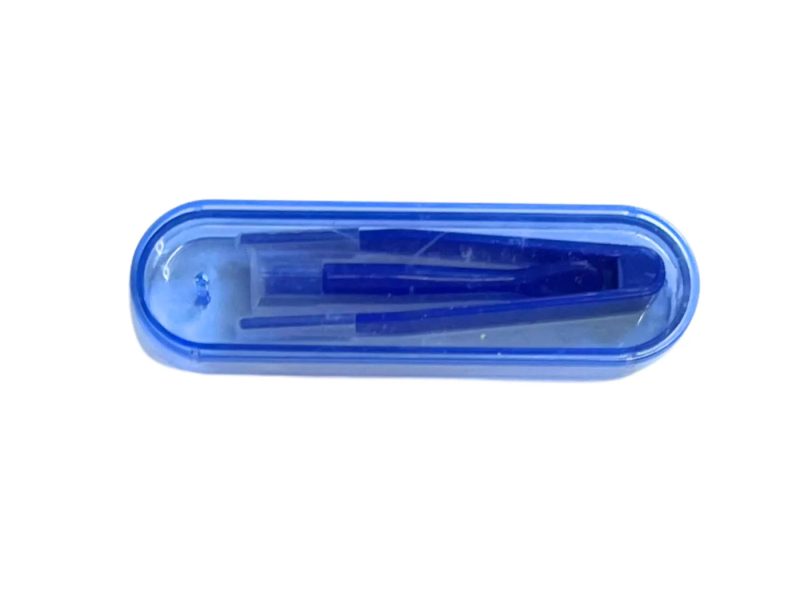Kleur contactlens houder, kleur: blauw