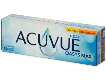   Acuvue Oasys 1-Day Max Multifocal For Astigmatism (30 lenzen), CYL: -1.00
