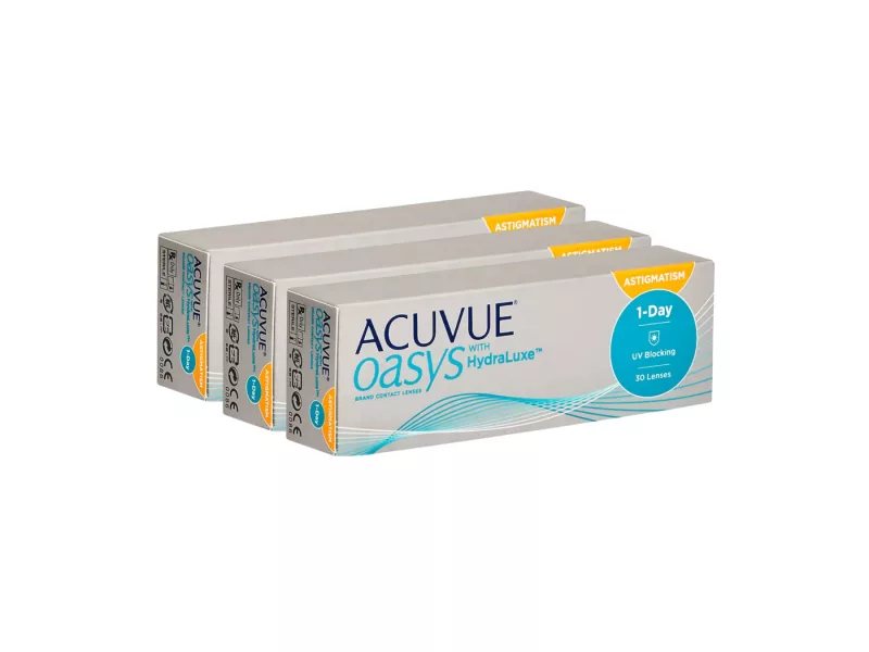 Acuvue Oasys 1-Day For Astigmatism With Hydraluxe (90 lenzen)