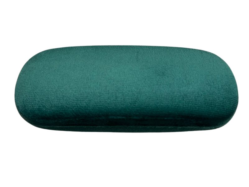 Brillenetui HL24140 pluche Groen