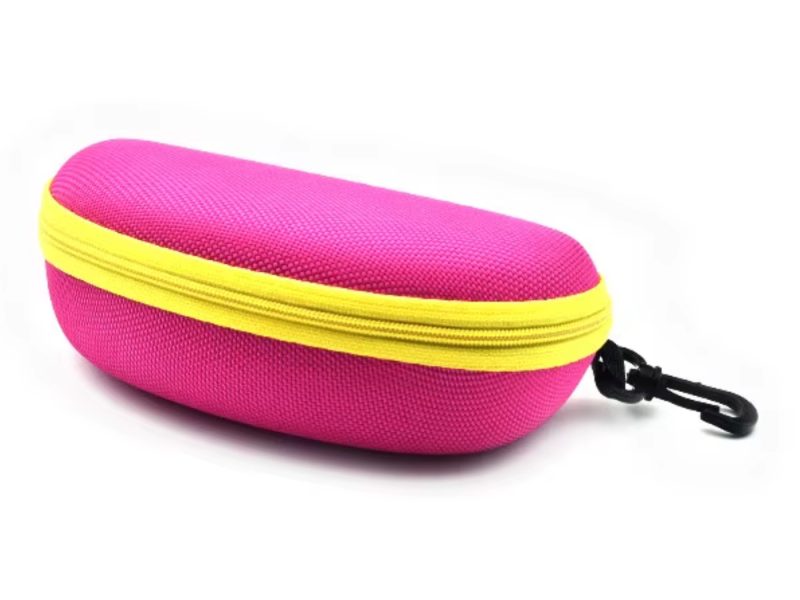 Brillenetui Waterdicht Pink/Geel
