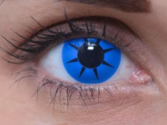   ColourVUE Crazy Party Blauwe Ster (2 lenzen) - zonder dioptrie