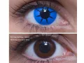 ColourVUE Crazy Party Blauwe Ster (2 lenzen) - zonder dioptrie