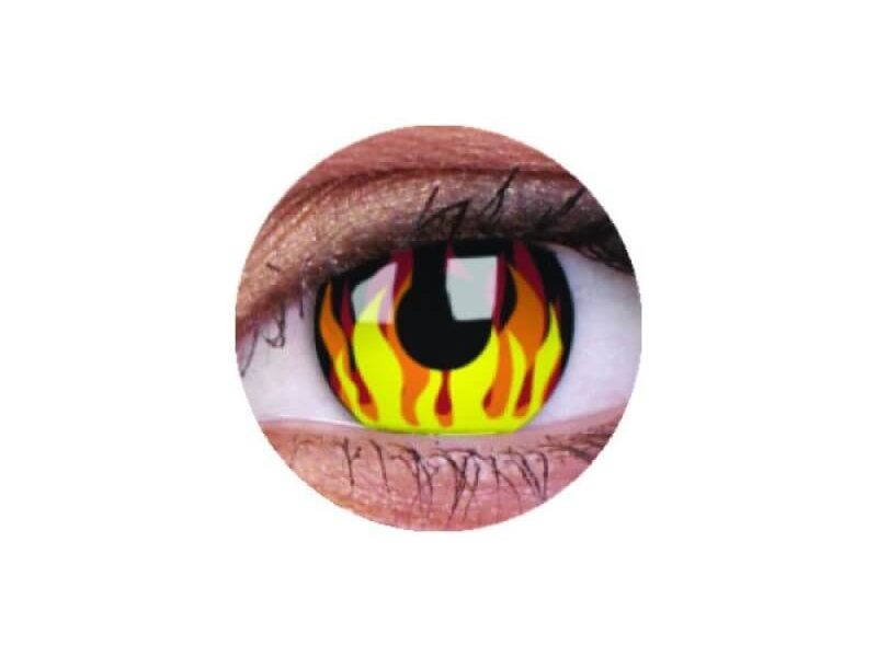 ColourVUE Crazy Flame Hot (2 lenzen) - zonder dioptrie